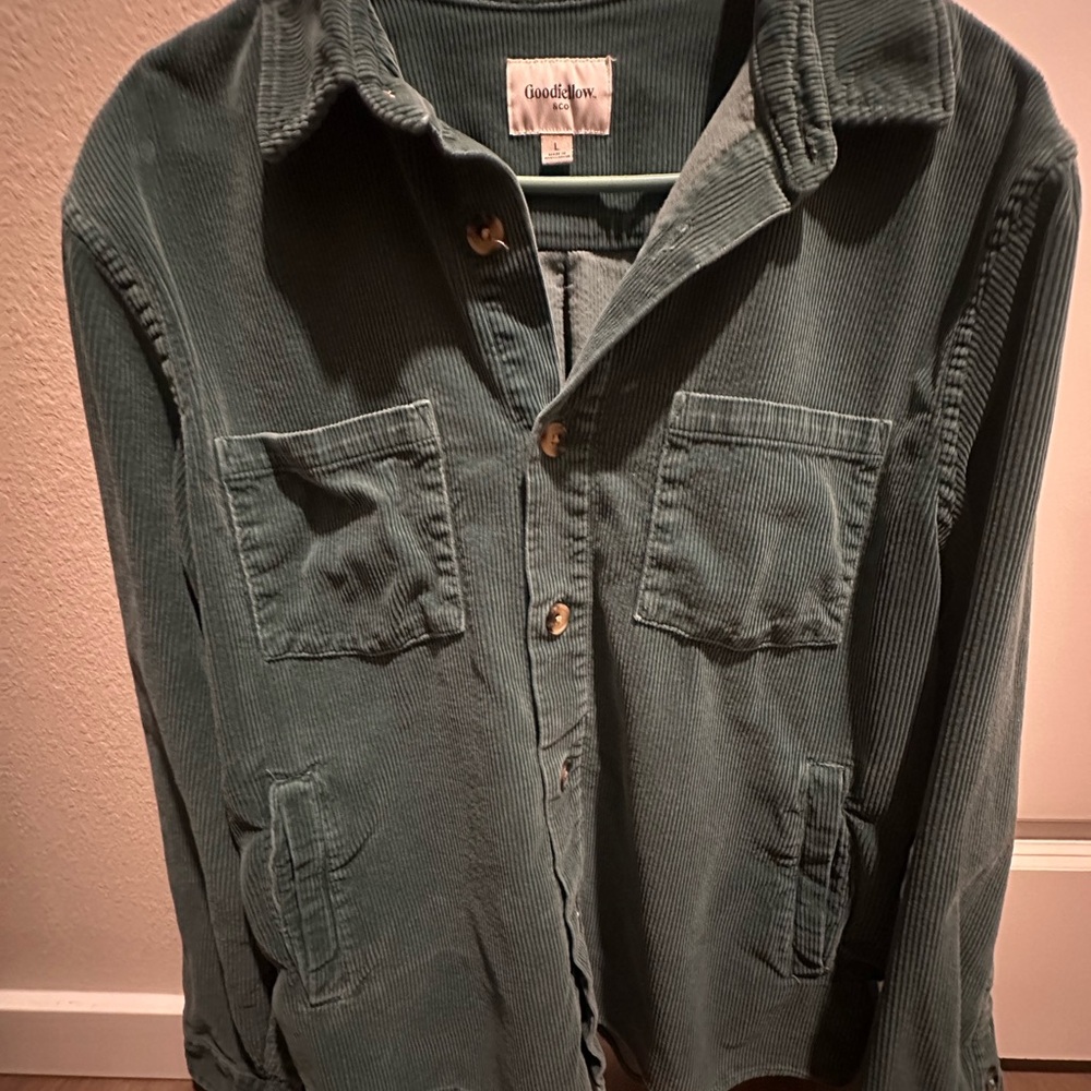 Goodfellow Courdoroy Shirt Sz L